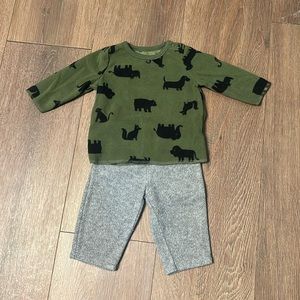 Carter’s fleece outfit 3m
